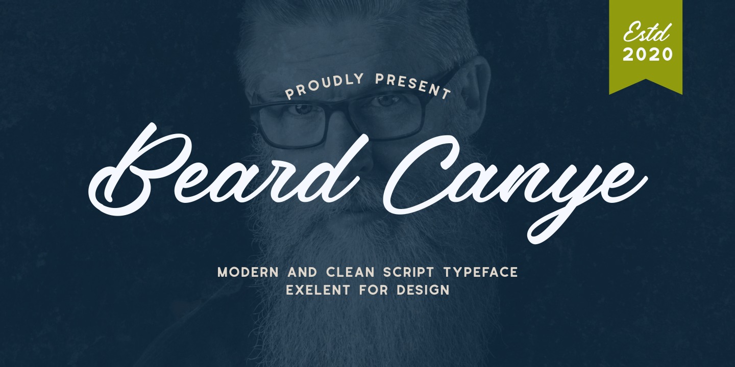 Przykładowa czcionka Beard Canye #1